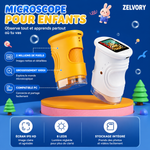 Microscope de poche pour enfants 1000X 4K - Zelvory